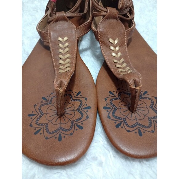 MAURICES Brown Strappy Sandals Womens US SZ 8 Style 30797/Anna - Picture 8 of 9